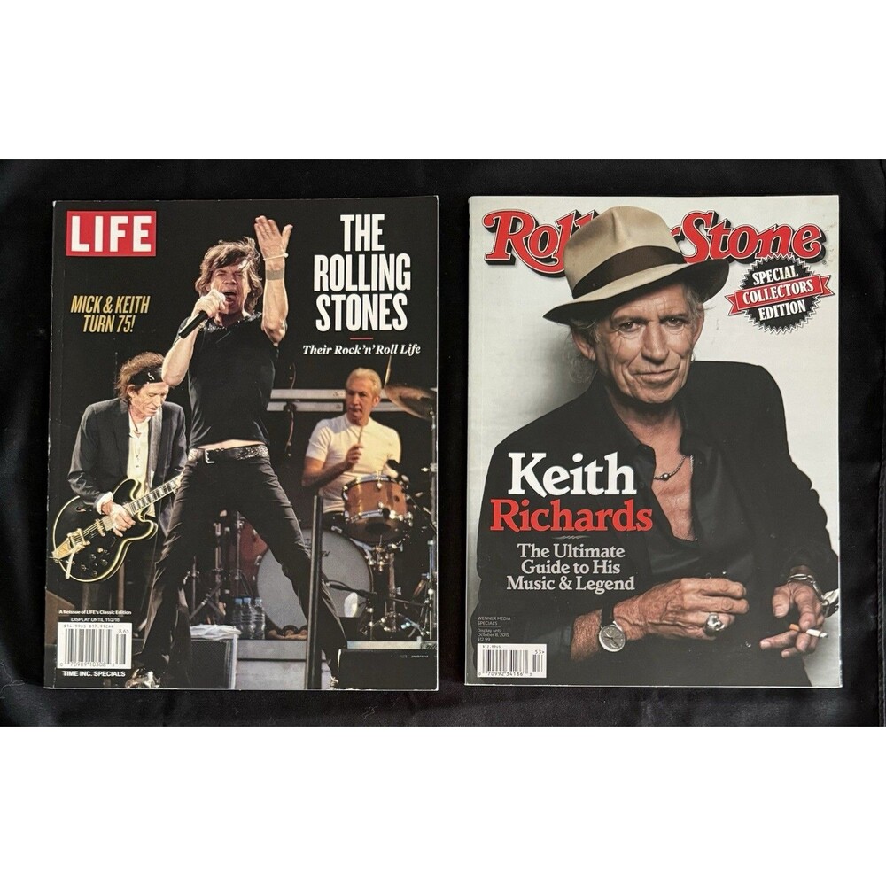 ROLLING STONE Keith Richards Collectors Ed. (2015) LIFE Rolling Stones (2018)
